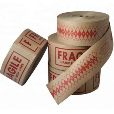 custom printed strong adhesion kraft paper tape