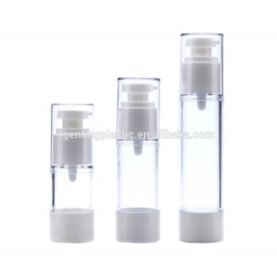 Airless Bottle Cosmetic Plastic Treatment Pump Transparent Travel Empty 30ml